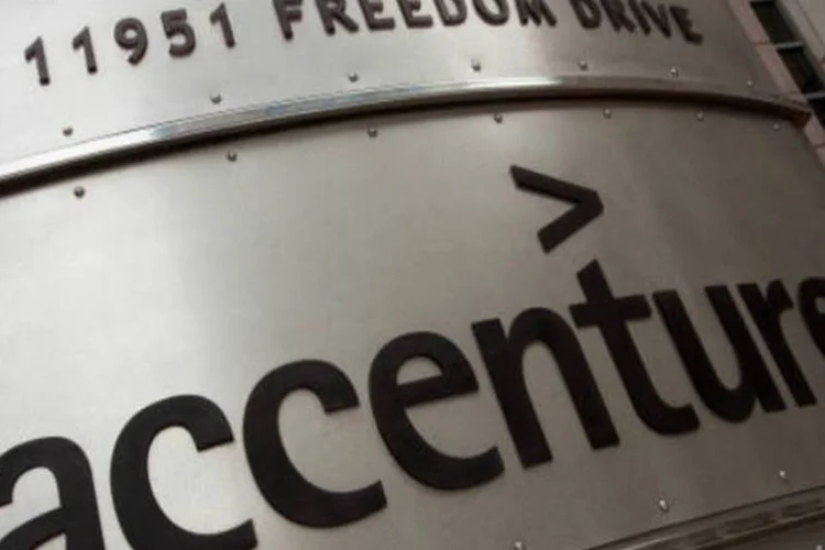 
	Accenture: a&ccedil;&otilde;es da companhia de consultoria ca&iacute;am 1,5% &agrave;s 11h34, a 78,48 d&oacute;lares
 (Getty Images/Getty Images)