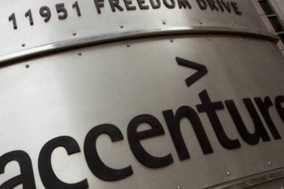 Receita trimestral da Accenture sobe 4,7%