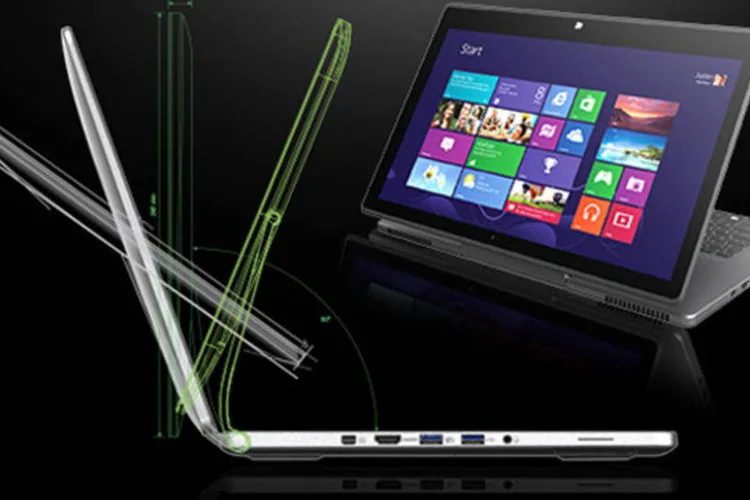 
	Acer Aspire R7: a Acer registrou forte queda nas vendas na base anual nos &uacute;ltimos meses
 (Divulgação/Acer)
