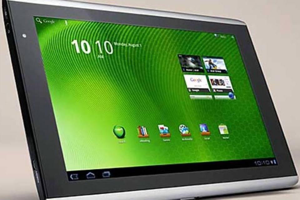 Tablet da Acer: a conveniência faz com que cada vez mais pessoas prefiram usar um tablet em muitas situações (Reprodução)