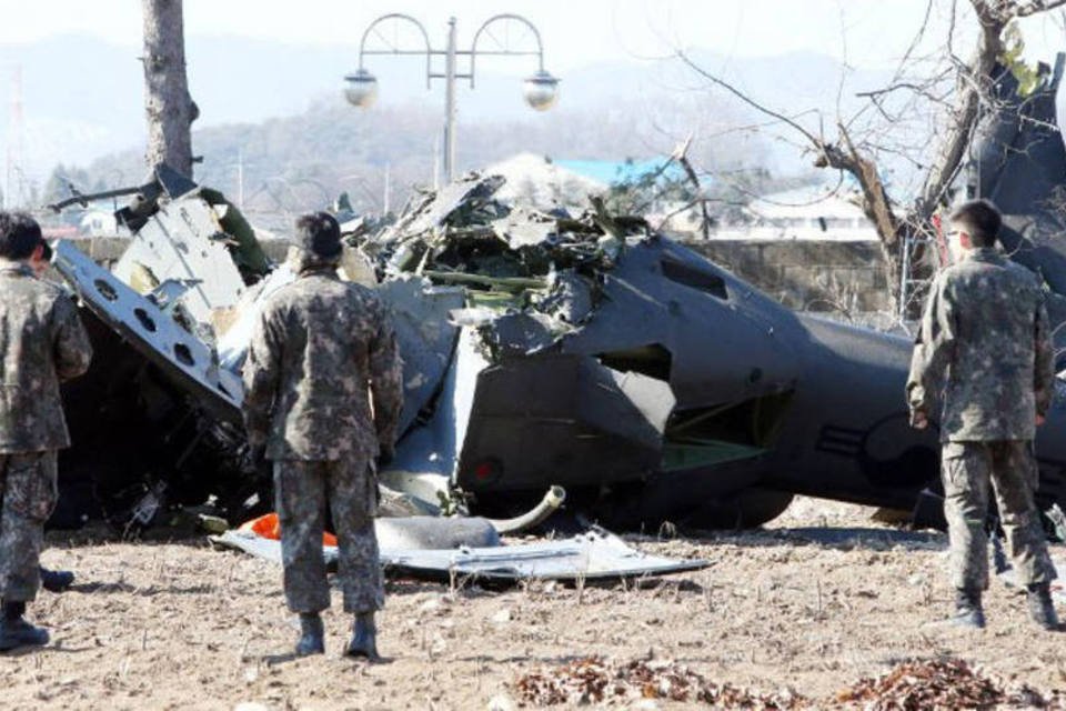 Queda de helicóptero militar mata 3 na Coreia do Sul