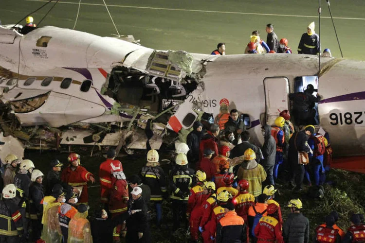 Avião de TransAsia: até o momento, se desconhecem os motivos do acidente (Pichi Chuang/Reuters)