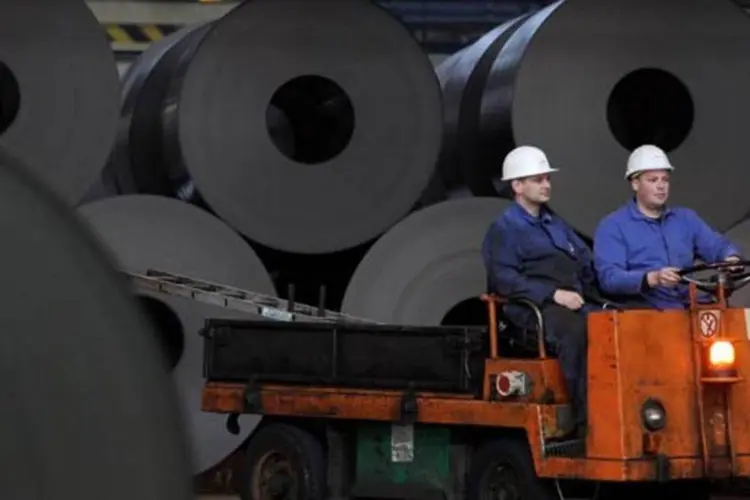 Estoque de aço: produção em março chegou a 3 milhões de toneladas (Sean Gallup/Getty Images)