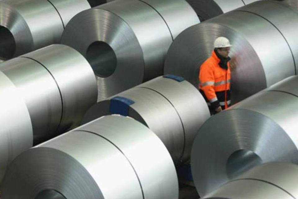 Venda de aço no Brasil cai 26% em um ano
