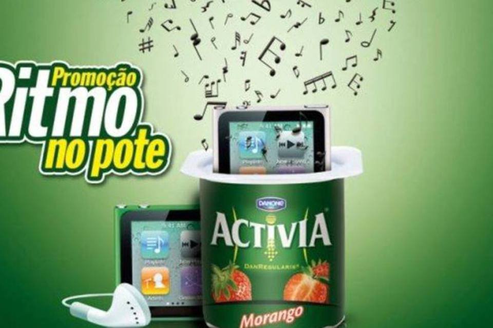 Embalagens de Activia escondem mais de mil iPods