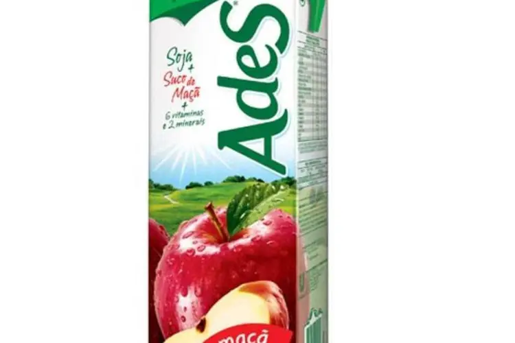 Suco Ades sabor maçã:  produtos alterados foram distribuídos em São Paulo, Rio de Janeiro e Paraná. (Divulgação)