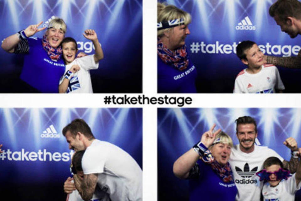 Adidas surpreende britânicos com Beckham em cabine de fotos