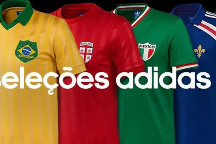 Adidas lança camisas retrô de seleções da Copa: marcas esquentam briga para lançamentos ligados ao torneio (Divulgação/Adidas)