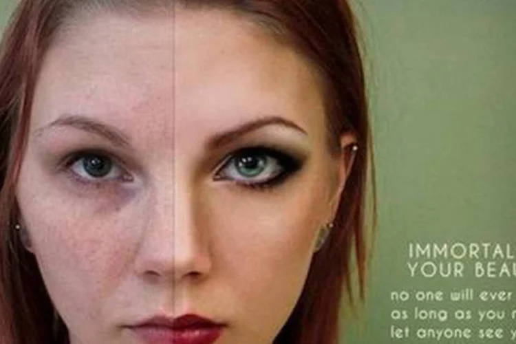 Projeto que compara photoshop a um produto de beleza: objetivo da criação de Anna é fez parte de seu projeto universitário para a disciplina de Estudos avançados em fotografia digital (Reprodução/Reprodução)