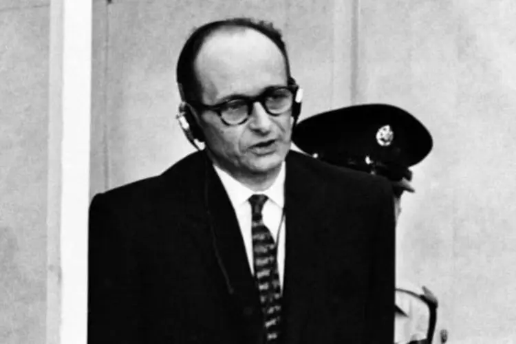 
	Adolf Eichmann, em 1961: o oficial nazista foi considerado respons&aacute;vel direto pelo plano da &quot;solu&ccedil;&atilde;o final&quot;, principalmente na Pol&ocirc;nia
 (AFP)