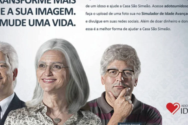 Basta inserir uma foto atual para visualizar as características físicas daqui a 30, 40 ou 50 anos (Divulgação)