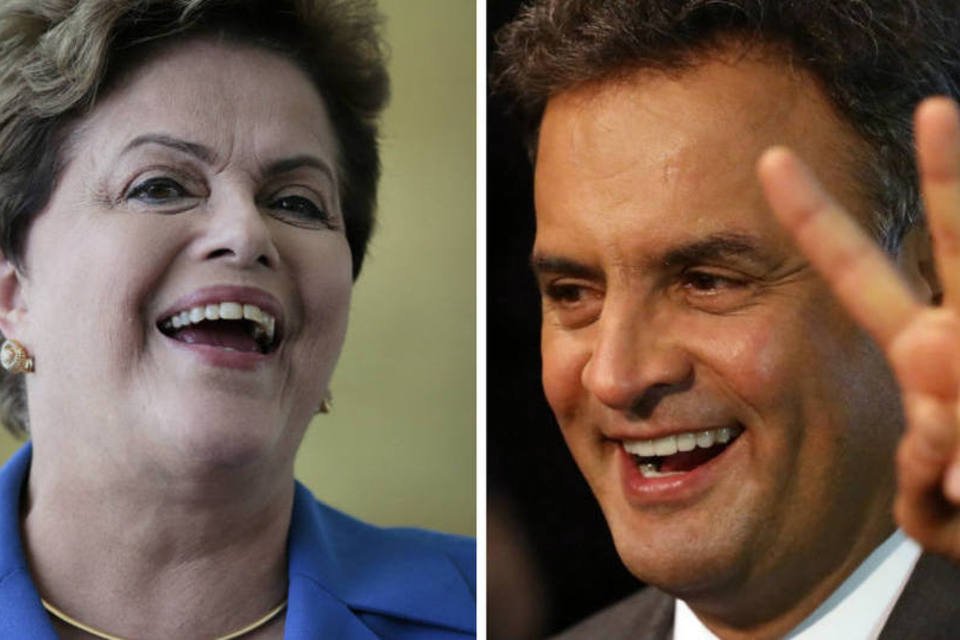 Os momentos mais engraçados de Dilma e Aécio na campanha