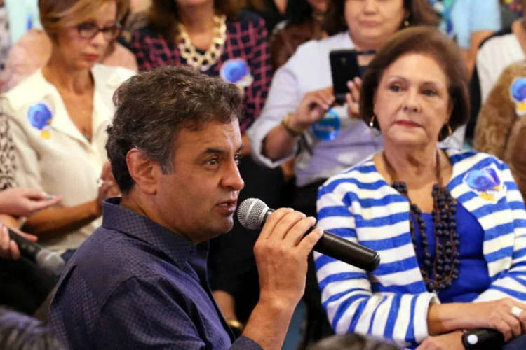 Aécio: segundo ele, o número de dependentes do crack chega a 1 milhão (Marcos Fernandes/Coligação Muda Brasil)