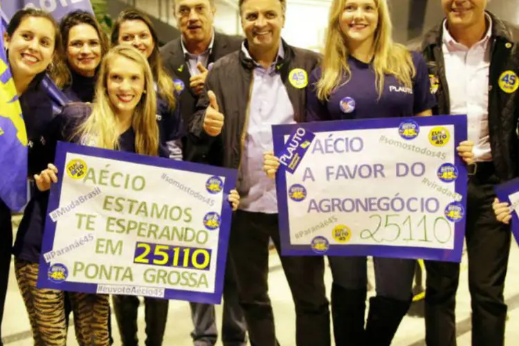 Aécio: ele disse ser necessário acabar com atual ciclo de complacência com corrupção (Igo Estrela/Coligação Muda Brasil)