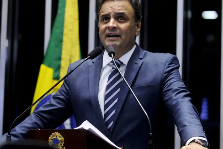 
	A&eacute;cio Neves: ao final de seu discurso, o senador afirmou que foram os &quot;brasileiros que, nas ruas, disseram que esse governo n&atilde;o tinha mais credibilidade para governar&quot;
 (Flickr/Senado)