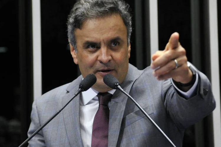 
	Senador A&eacute;cio Neves (PSDB-MG): segundo a nota, a &quot;lista de Furnas&quot; surgiu em 2005 como &quot;tentativa de dividir aten&ccedil;&atilde;o da opini&atilde;o p&uacute;blica&quot;
 (Geraldo Magela/Agência Senado)