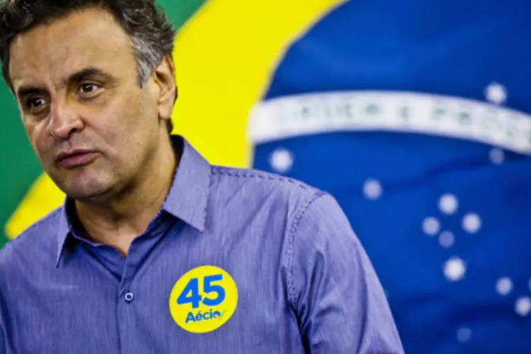 
	A&eacute;cio Neves (PSDB): candidato tucano afirmou que eventual governo ter&aacute; &quot;lado bom&quot; do PMDB como aliado
 (Dado Galdieri/Bloomberg)