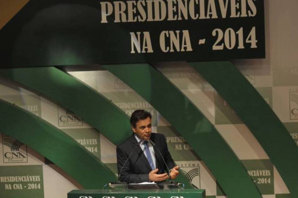 Aécio Neves diz que criará superministério da Agricultura