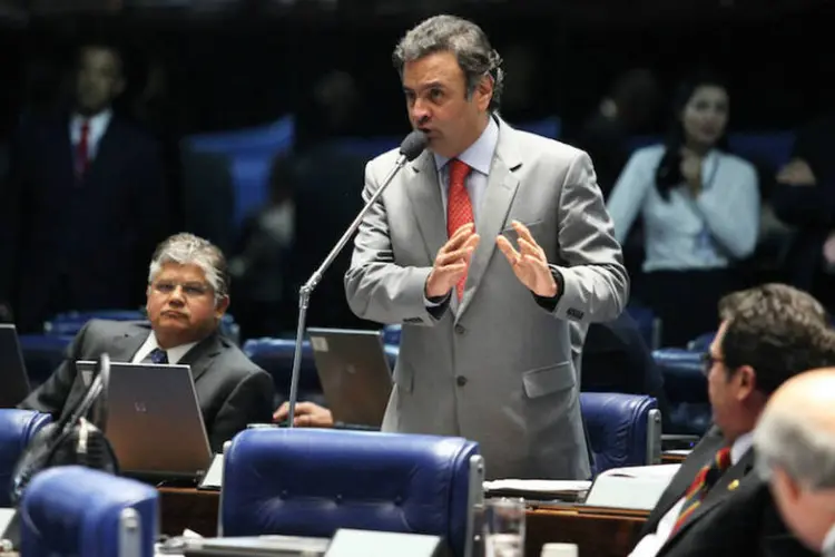 
	A&eacute;cio Neves: ele planeja fazer entre e hoje e amanh&atilde; um pronunciamento incisivo no Senado
 (George Gianni/PSDB)