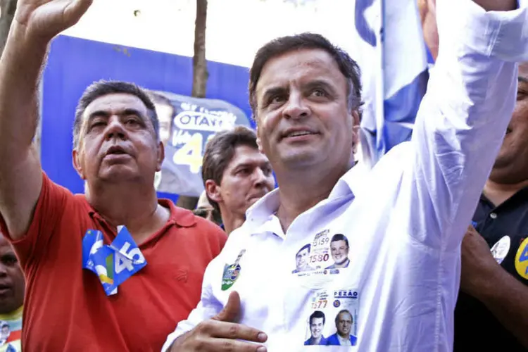 
	A&eacute;cio Neves: segundo o Ibope, A&eacute;cio aparece com 29% dos votos em Minas Gerais
 (Igo Estrela/Coligação Muda Brasil)