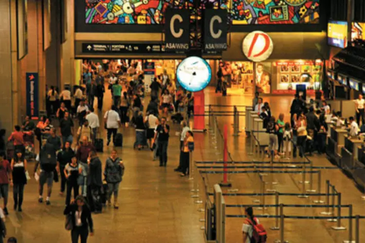 Aeroporto de Cumbica, em SP: novo terminal terá capacidade para 19 milhões de passageiros por ano