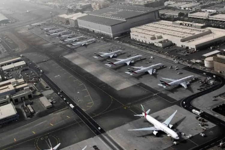 
	Aeroporto de Dubai: a &Iacute;ndia manteve sua primeira posi&ccedil;&atilde;o como principal pa&iacute;s de destino com 10,3 milh&otilde;es de passageiros
 (Karim Sahib / AFP)