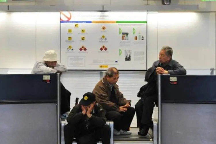 Aeroporto de Madri: cerca de 600 mil passageiros foram prejudicados pela greve (Jasper Juinen/Getty Images)