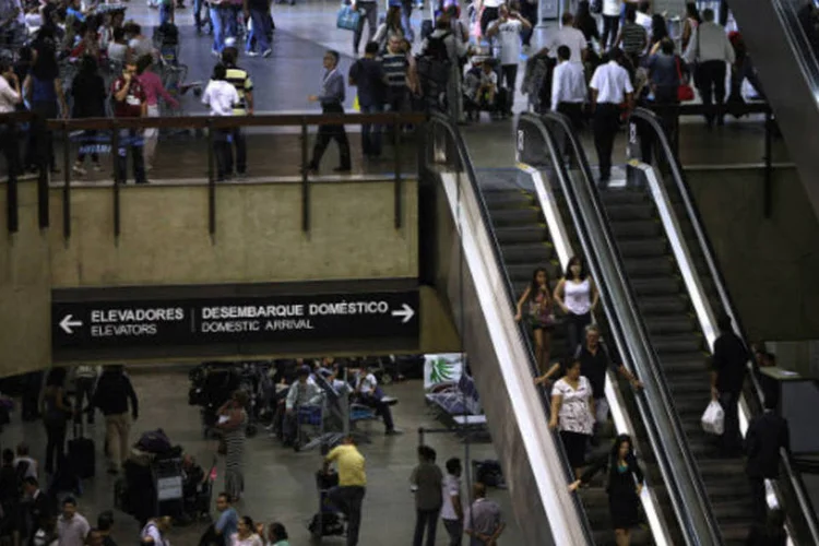 
	Aeroporto de Guarulhos: mudan&ccedil;as feitas pela nova dona do aeroporto foram medidas emergenciais para melhorar o conforto
 (Dado Galdieri/Bloomberg)