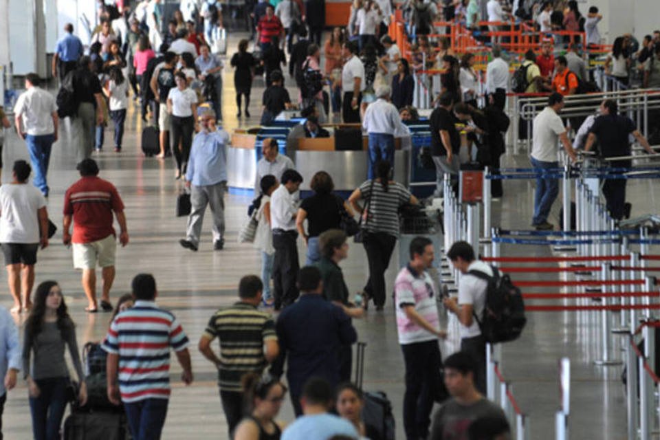 Fluxo de passageiros nos aeroportos deve aumentar 11,4%