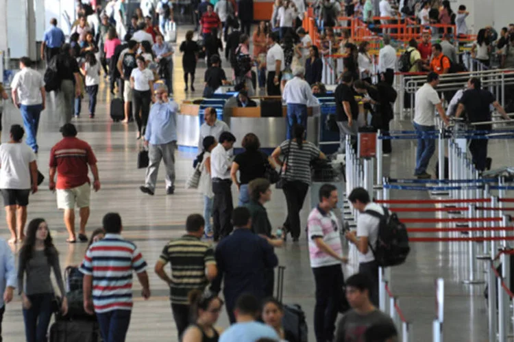 
	Maior n&uacute;mero de atrasos veio do Aeroporto Juscelino Kubitschek, em Bras&iacute;lia
 (Fabio Rodrigues Pozzebom/ABr)