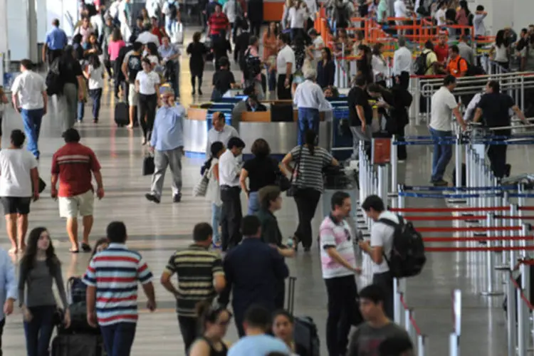 
	Aeroporto Juscelino Kubitschek: federa&ccedil;&atilde;o e sindicatos filiados realizam ato no aeroporto
 (Fabio Rodrigues Pozzebom/ABr)