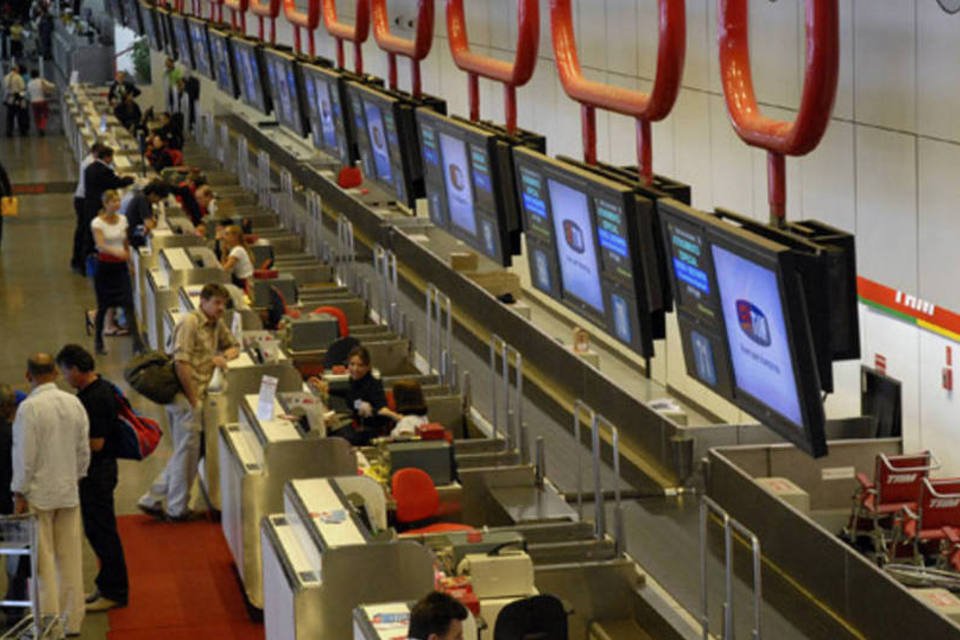 Aeroportos têm média normal de atrasos apesar de greve