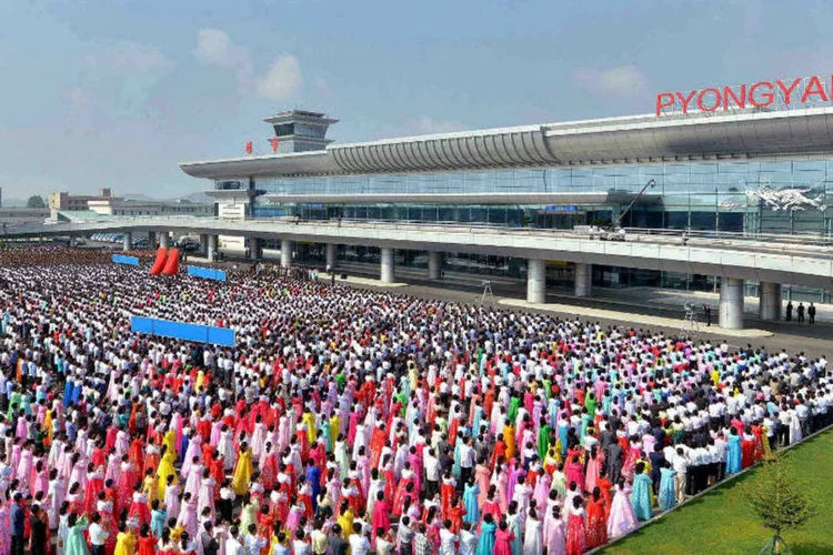 Aeroporto na Coreia do Norte (Reuters)