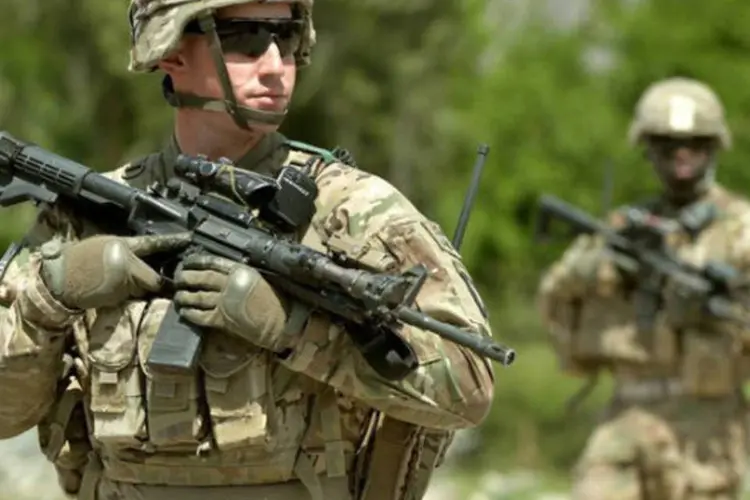 
	Soldados americanos no distrito afeg&atilde;o de Kush Kunar, na prov&iacute;ncia de Nangarhar
 (AFP/ Manjunath Kiran)