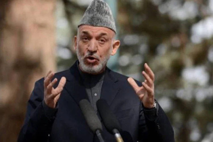 
	Hamid Karzai, presidente do Afeganist&atilde;o: ele foi eleito h&aacute; dez anos
 (Jawad Jalali/AFP)