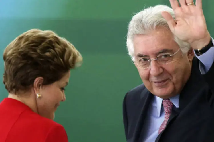 
	Dilma e Afif: ele j&aacute; era ministro de Dilma quando PSD n&atilde;o fazia parte da base do governo petista
 (REUTERS/Ueslei Marcelino)