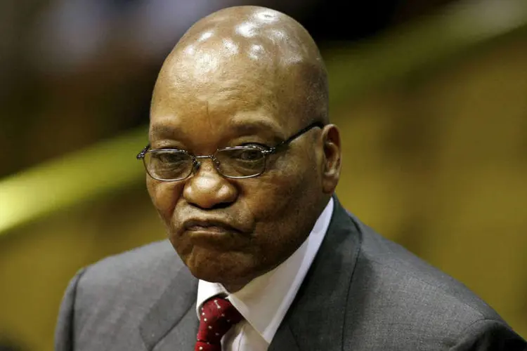 
	Jacob Zuma: a presid&ecirc;ncia justificou como obras destinadas a garantir a seguran&ccedil;a do l&iacute;der as reformas em sua casa
 (Nic Bothma / Reuters)