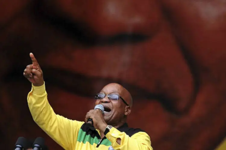 
	Presidente da &Aacute;frica do Sul, Jacob Zuma: ele passou por bateria de exames nesta semana
 (Ihsaan Haffejee/Reuters)