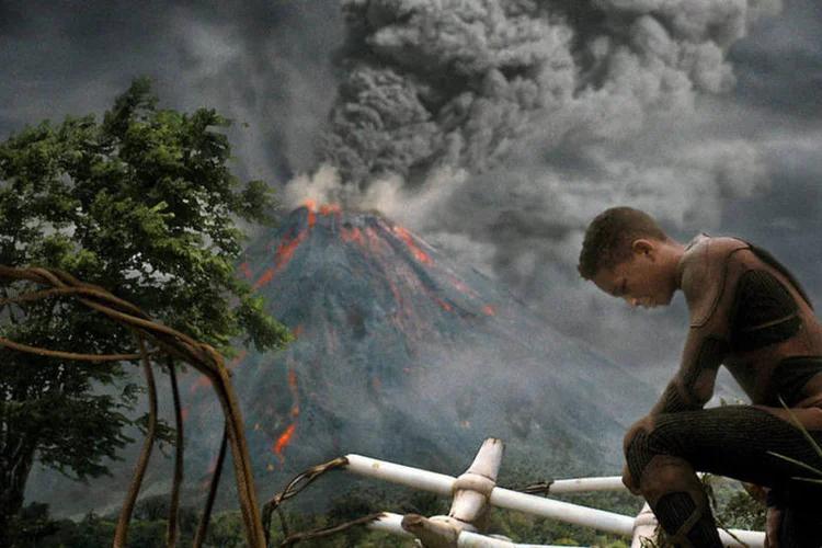
	Cena de &quot;Depois da Terra&quot;, com Will e Jaden Smith, uma das decep&ccedil;&otilde;es da temporada
 (Divulgação/Sony Pictures)
