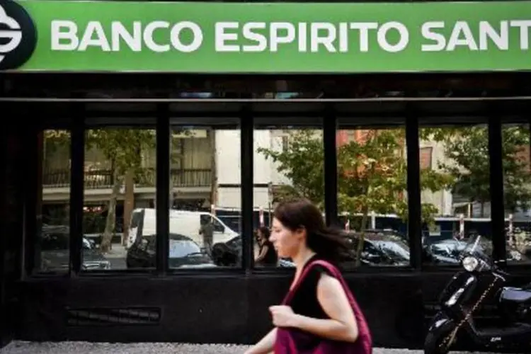 Agência do BES: grupo Espírito Santo enfrenta grave crise desde junho (Patricia de Melo Moreira/AFP)