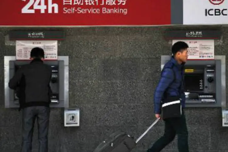Agência bancária em Pequim, China: Pequim já havia anunciado em novembro a intenção de abrir o setor bancário (Wang Zhao/AFP)