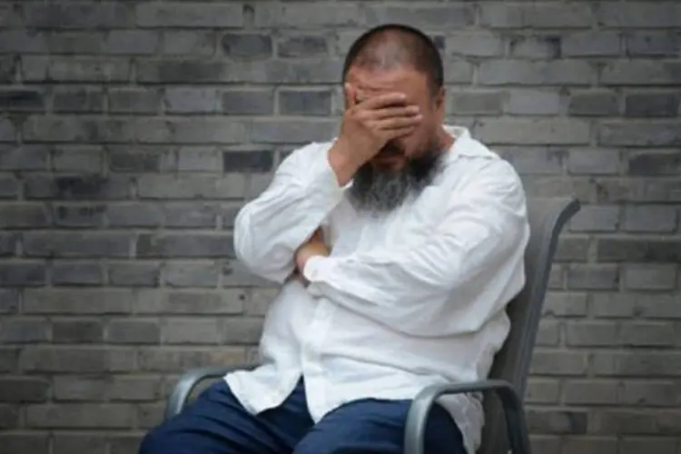 O artista chinês Ai Weiwei: "não devolveram meu passaporte" (Mark Ralston/AFP)
