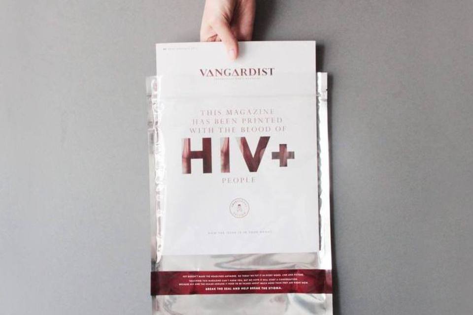Revista austríaca imprime edição usando sangue com HIV