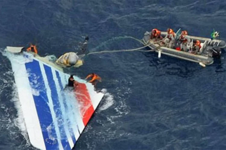Fuselagem do avião acidentado da Air France Rio-Paris (AFP/AFP)
