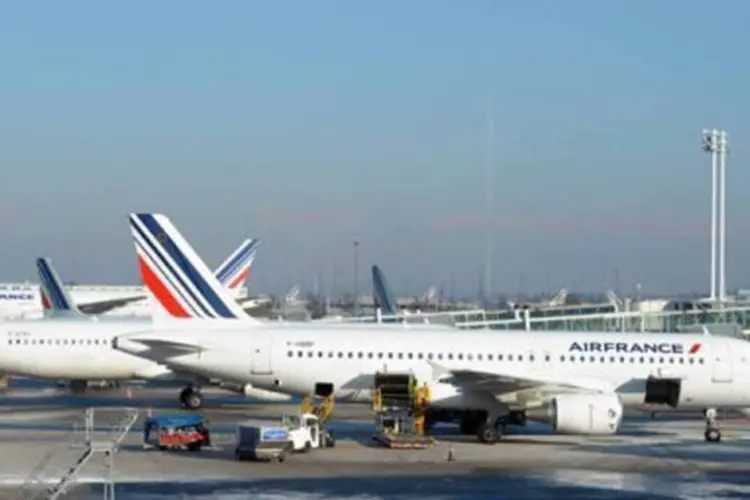 A Air France já havia cancelado seu voo Paris-Damasco no dia 5 de março
 (Bertrand Guay/AFP)
