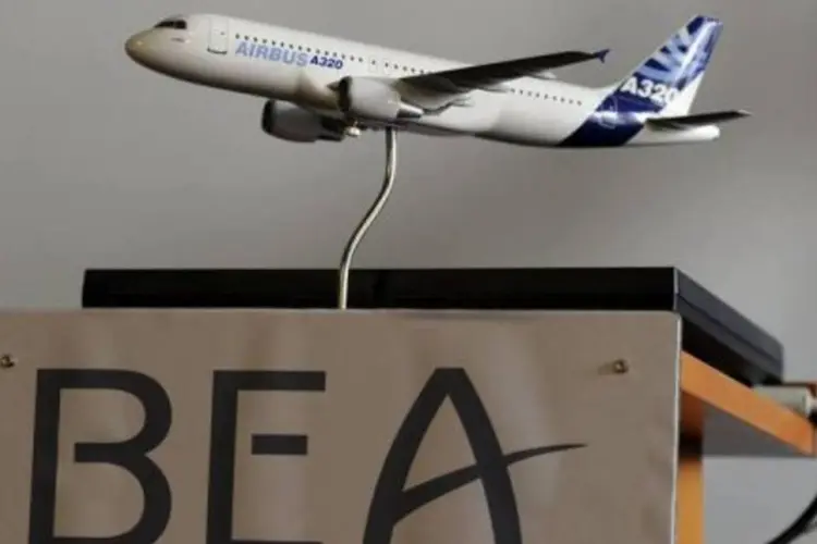 O acidente com o Airbus da Air France, num relatório interino do BEA, o birô de investigação e análises da aviação civil (AFP)