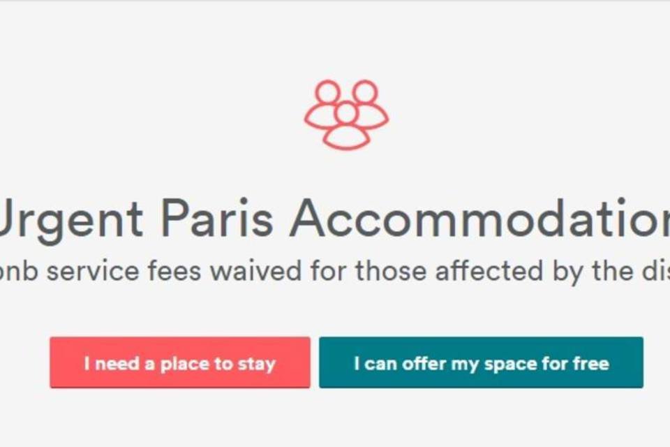 Airbnb cria hospedagem gratuita para afetados em Paris