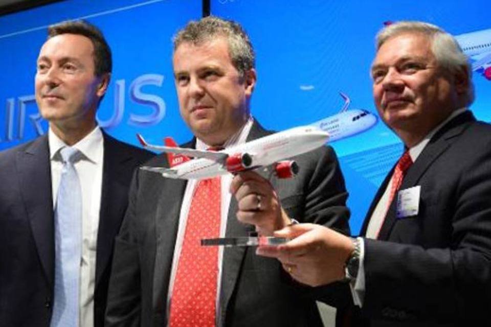 Airbus recebe encomendas de 108 novos aviões comerciais