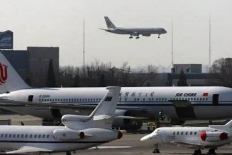 Air China: a empresa é a única chinesa a voar deste país até a Coreia do Norte (Goh Chai Hin/AFP)