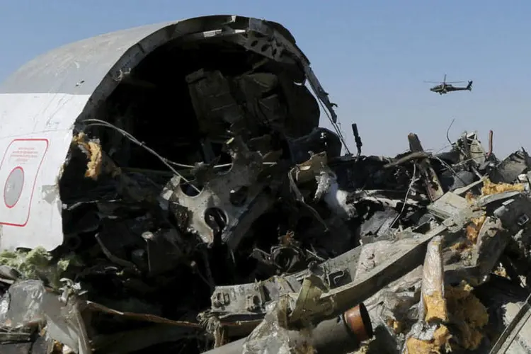 
	Airbus Metrojet que caiu no deserto do Sinai: at&eacute; o momento, o Egito tem dito publicamente n&atilde;o ter encontrado evid&ecirc;ncias de terrorismo
 (Reuters)